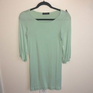 Southern style: Mint green long sleeve dress